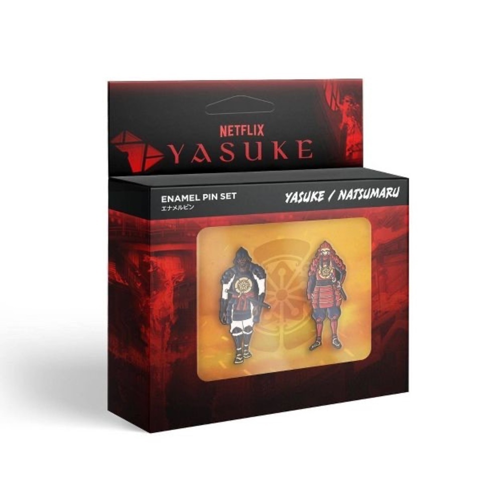 NWT Netflix‎ Yasuke/Natsumaru enamel pin set